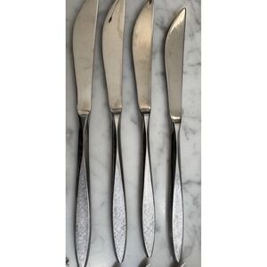 EKCO Eterna Corsair Custom Stainless Dinner Knives Set Of 4